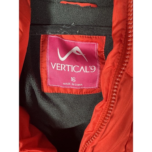Vertical '9 Red Girls jacket, size 16 - Picture 4 of 8